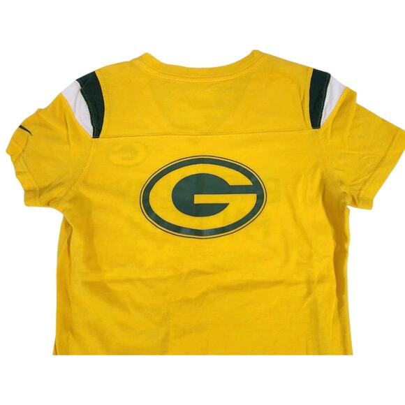 3 NIKE GREEN BAY PACKERS WOMENS T-SHIRTS LOT FITTED V-NECK FAN FOOTBALL SPORTS - Picture 6 of 11